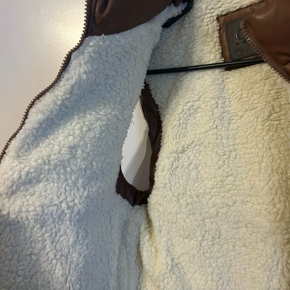 Ci Sono Tan Puffer Vest for Women - Picture 5 of 8